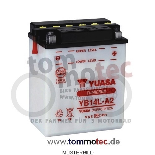 YUASA MF YTX14-BS AGM 12V 12Ah 200A/EN Motorradbatterie